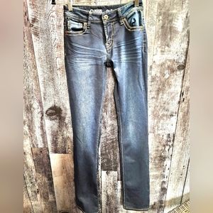 (J-22)High Rise Straight Leg, W 24, L 34